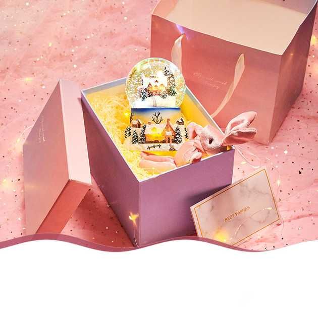 Магический шар! Снежный музыкальный шар с автоснегом 11x11x16 см