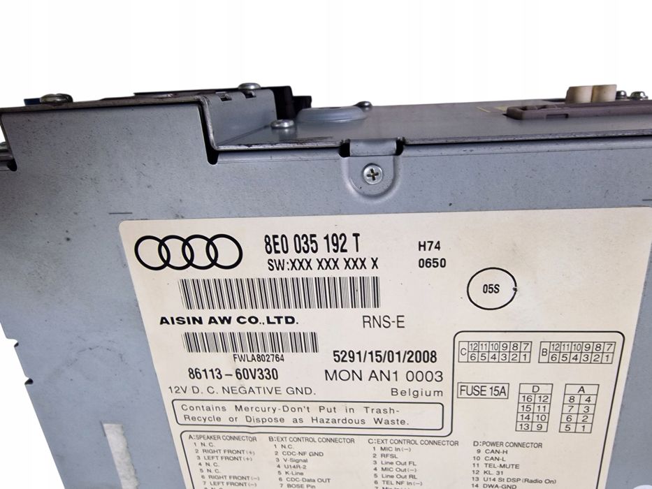 audi a4 b7 nawigacja navigation plus 8e0035192t