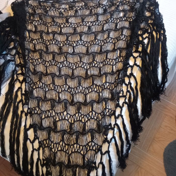 Chaile artesã lindíssimo em preto _-Maravilhoso lindo e sofisticado o