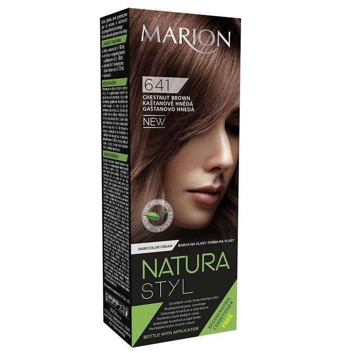 Farba do Włosów Marion Natura Styl 641 Kasztanowy Brąz 80ml