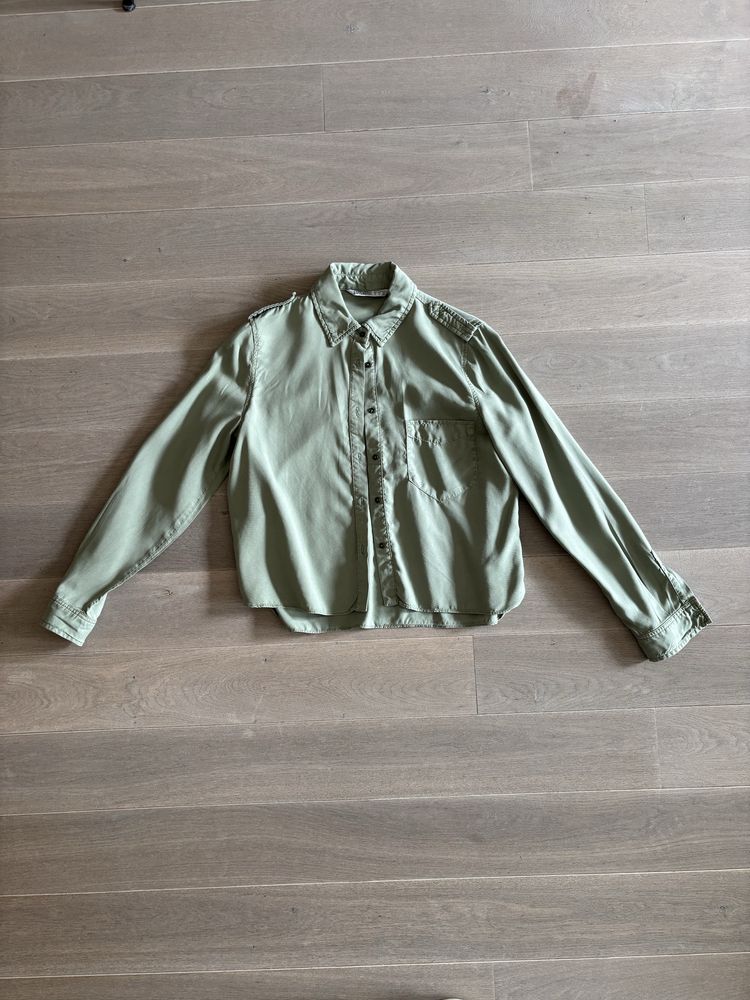 Koszula Zara S khaki