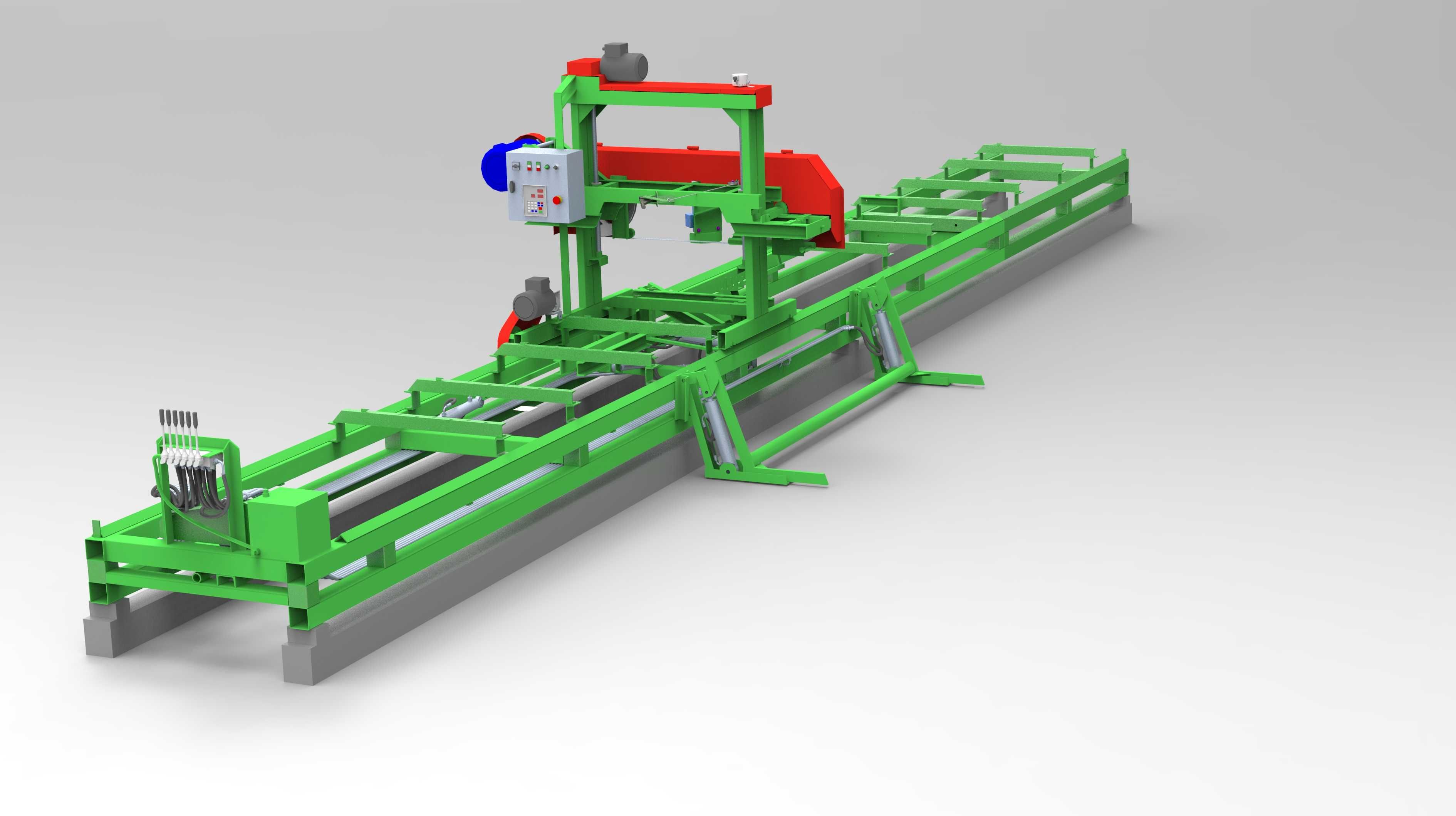 Trak taśmowy z pełną hydrauliką stacjonarny