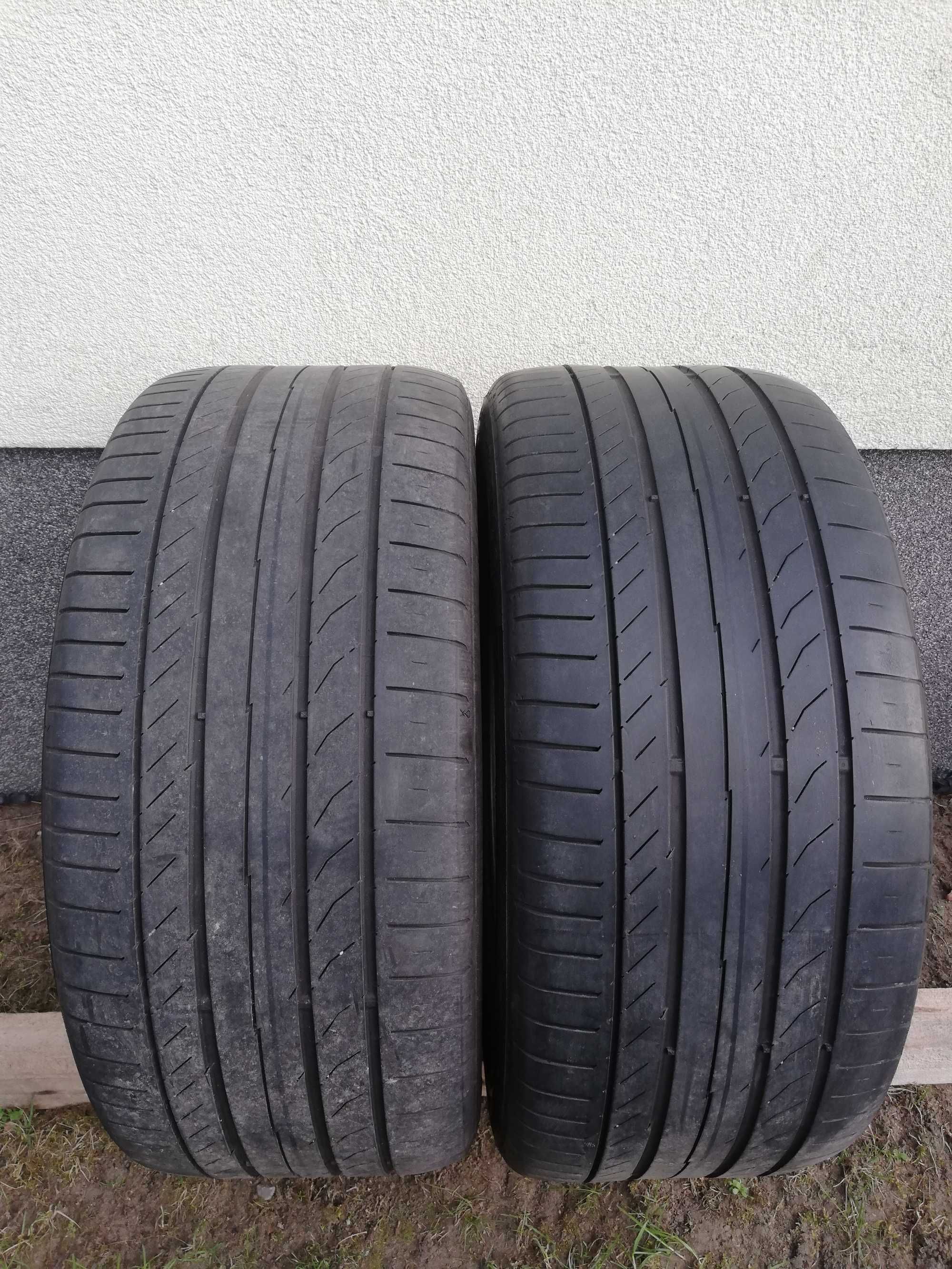 2 opony letnie Continental 255/45R18 z rantem ochronnym.