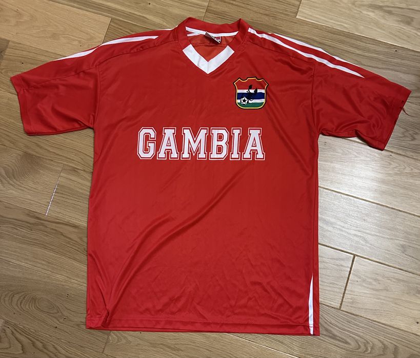 Gambia вінтажна колекційна футболка збірноі розмір XL