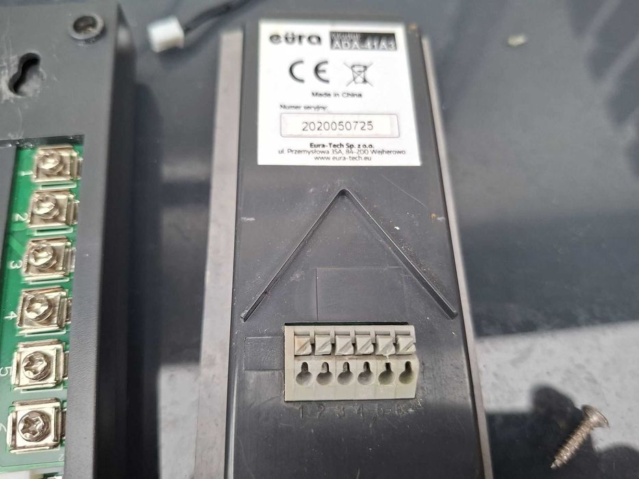 Przewodowy domofon Eura ADA 12A3 + 12 metrów kabla.