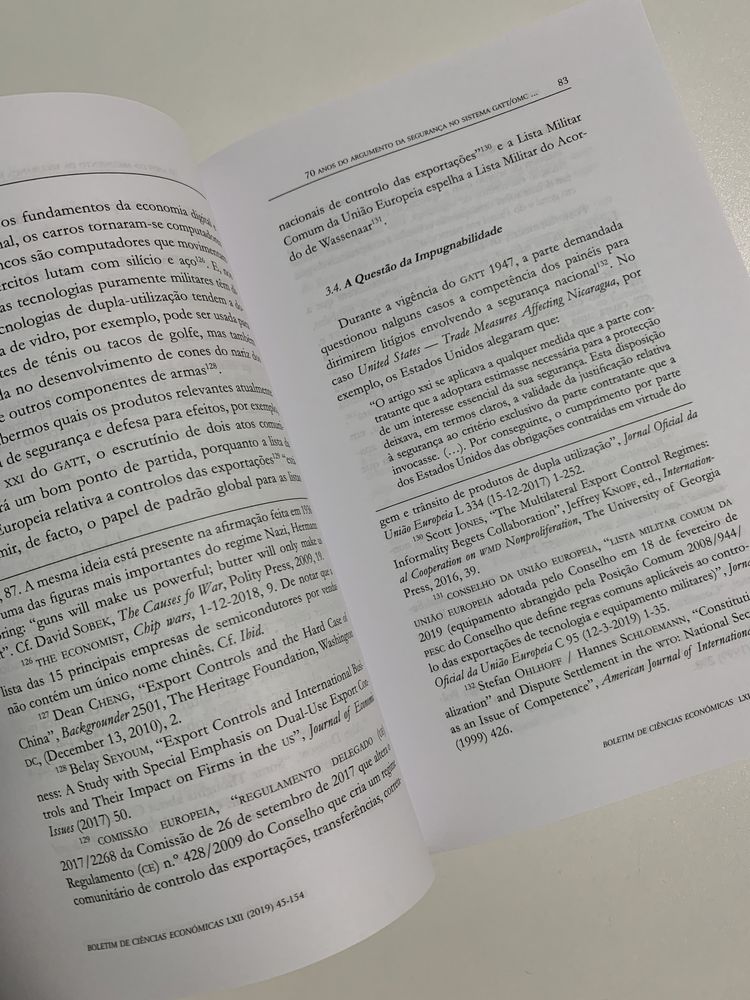 Livro / manual NOVO Boletim Ciências Económicas” Vol. LXII-A - Direito