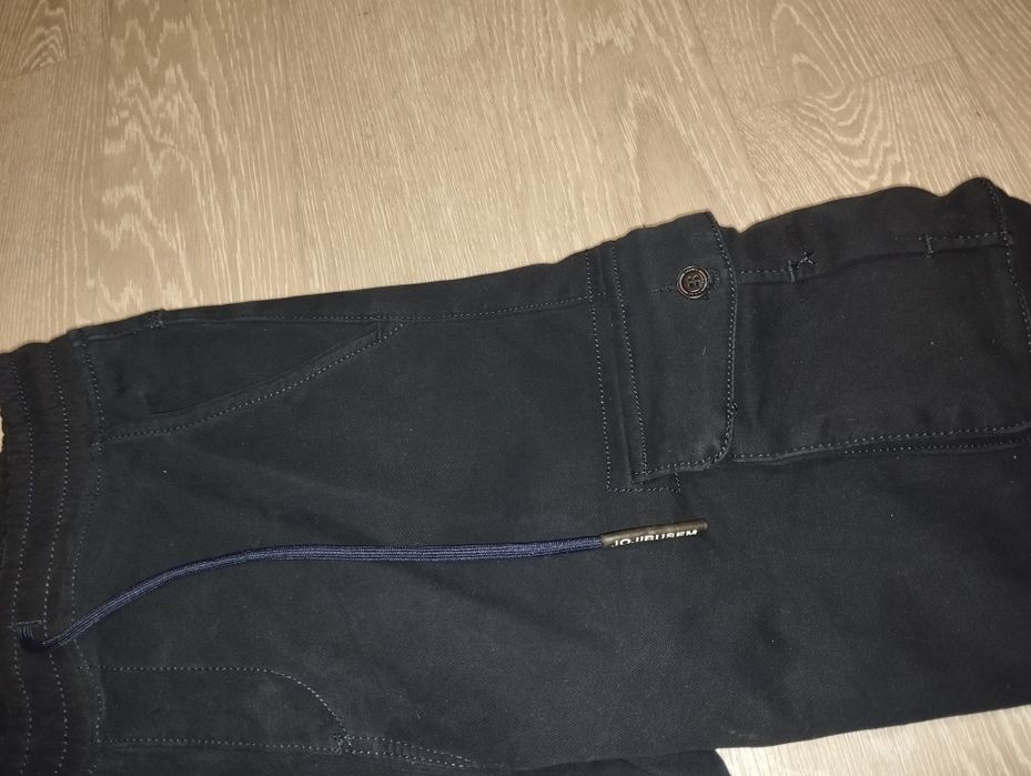 Чоловічі теплі джинси темно сині