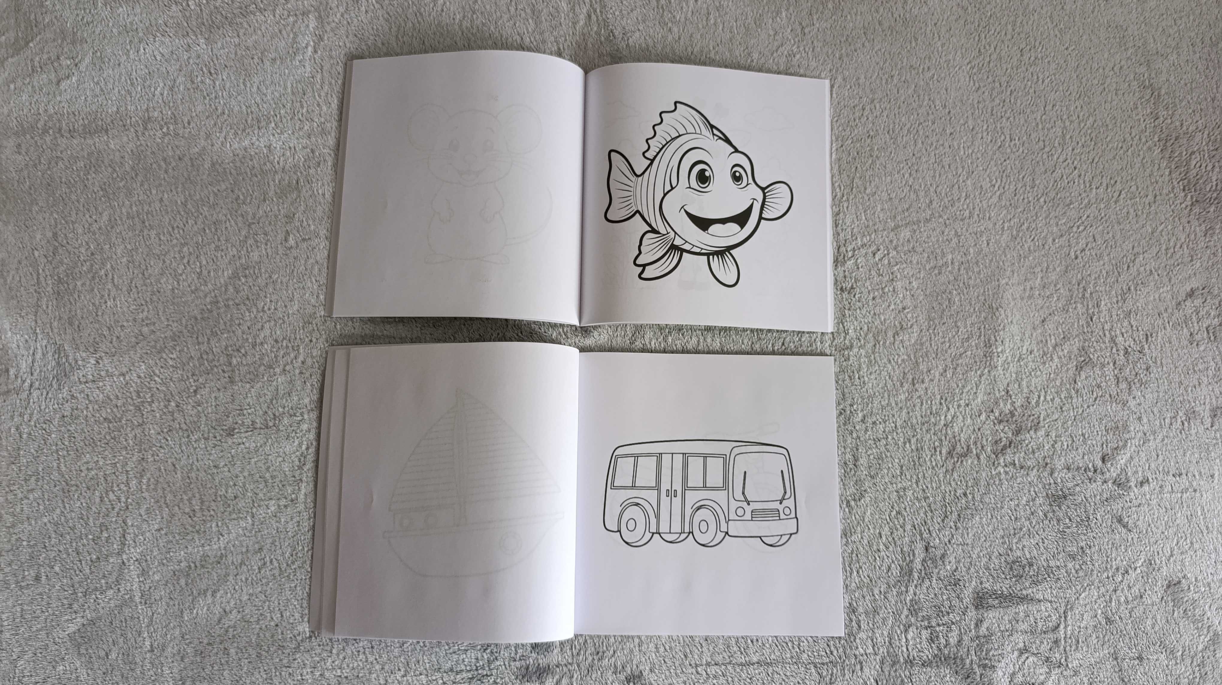 Zestaw Kolorowanek dla dzieci Handmade pomysł własny