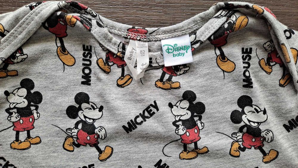 Babygrow algodão Lefties com estampa Mickey