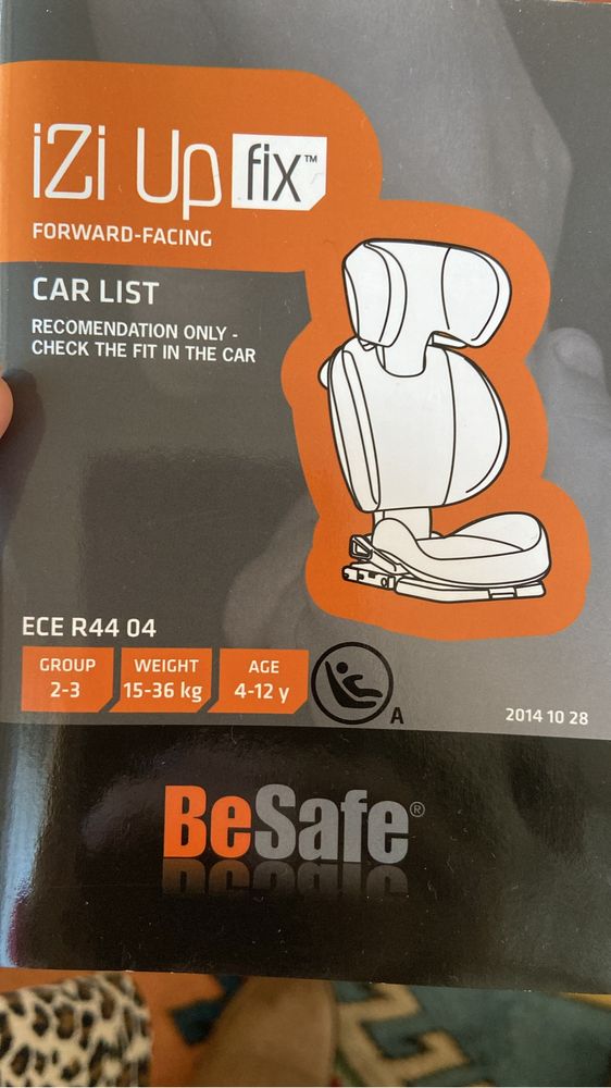 Cadeira IZI UP fix BeSafe 15-36 kgs