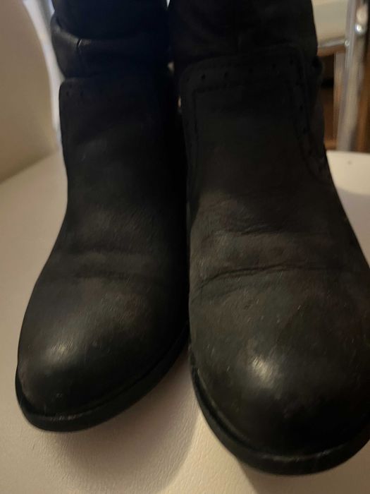 Nessi ciepłe skórzane botki r 36/37