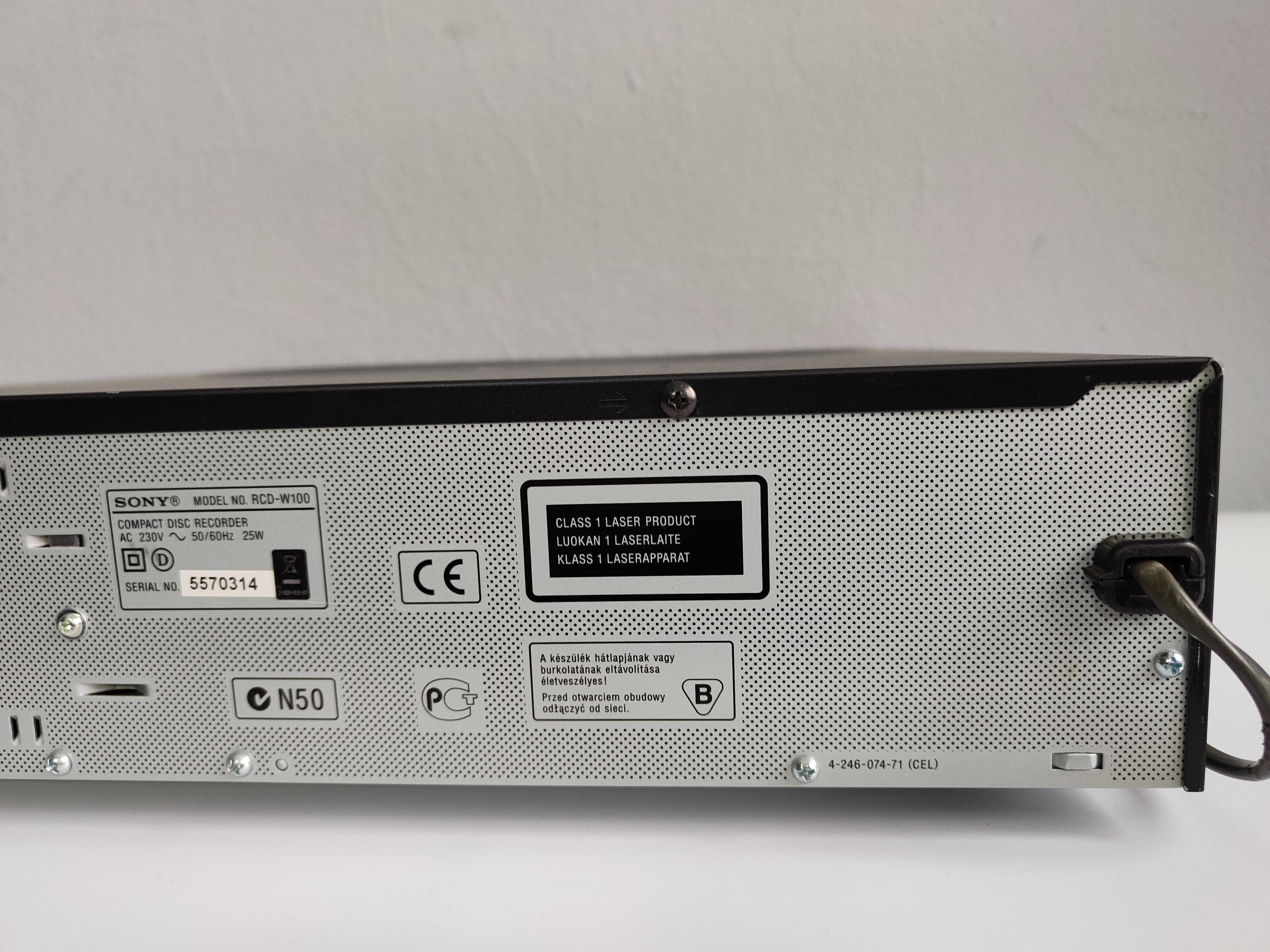 Nagrywarka CD SONY RCD-W100