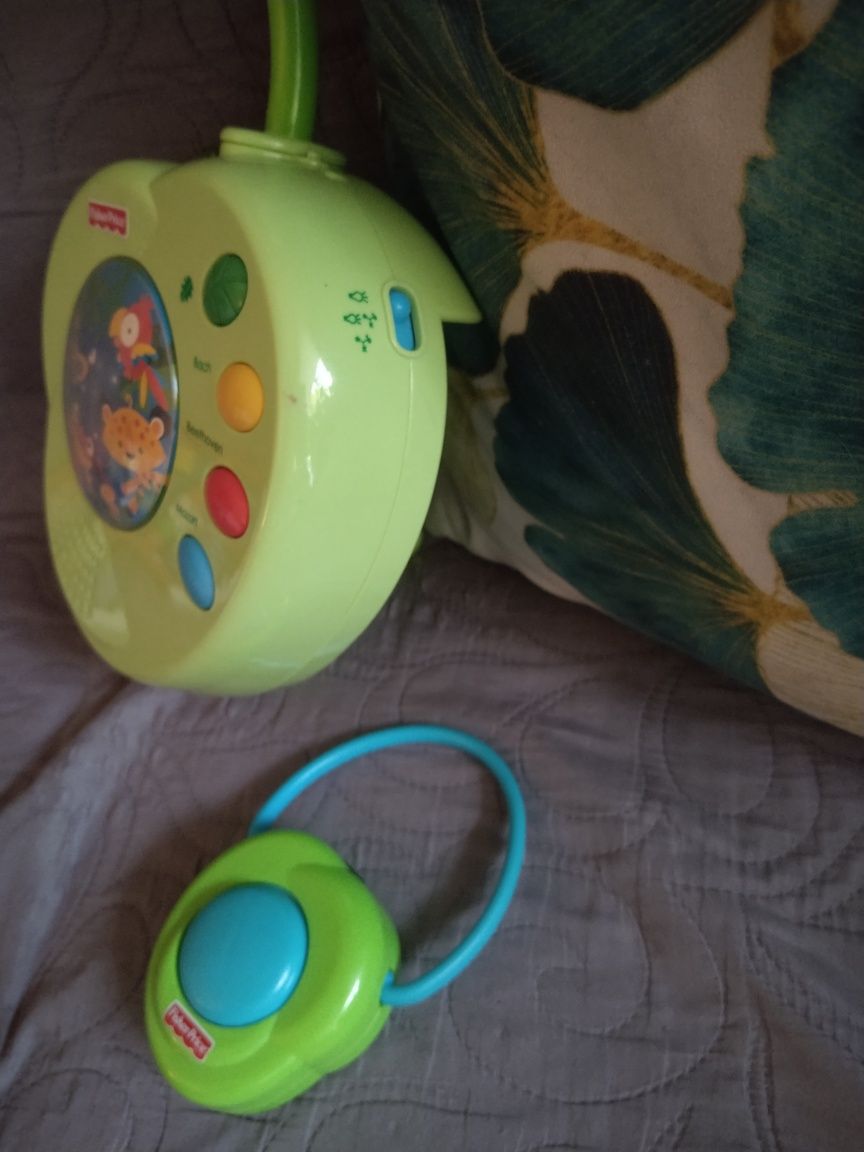 Pozytywka karuzela kołysanka do łóżeczka z pilotem Fisher Price