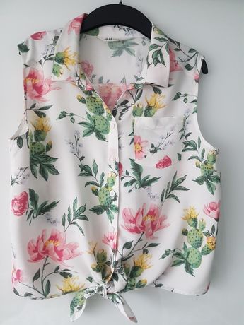 H&M r. 176 elegancka bluzka w kwiaty jak nowa