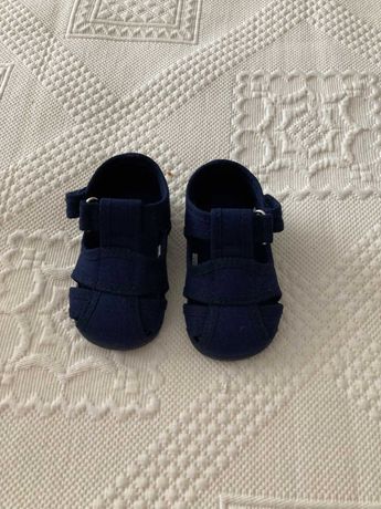 Sapatos menina Vulca Bicha (18) azuis escuros - praticamente novos