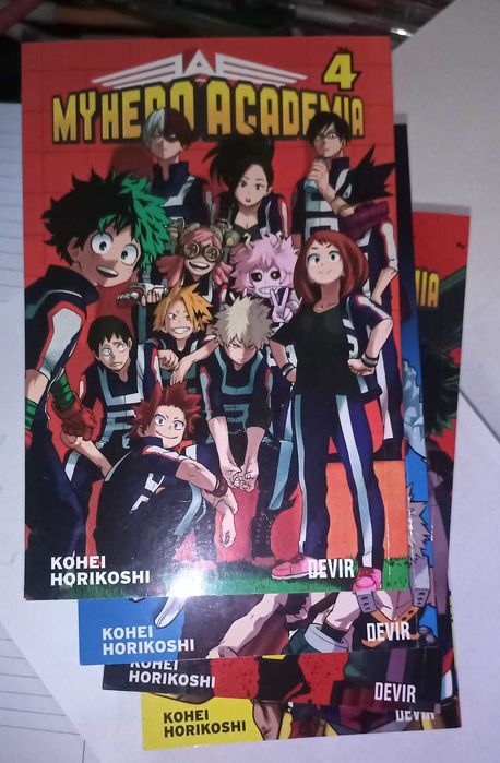 Livros My Hero Academia Vol 1, 3 e 4