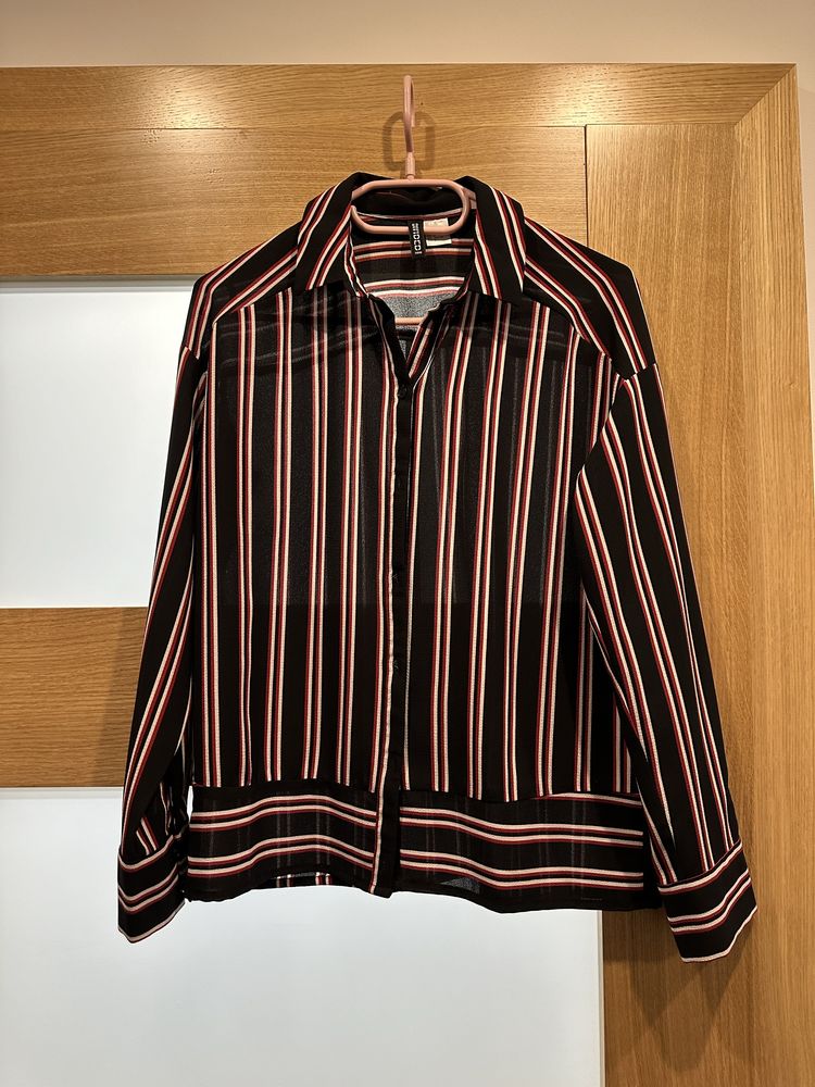 Koszula xs w paski h&m do pracy klasyczna