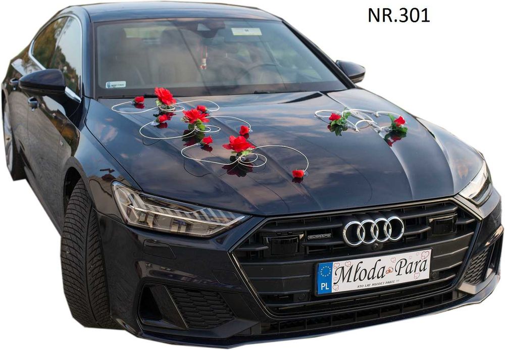 Twój ślub Twoja dekoracja ozdoba na auto samochód Nr 301