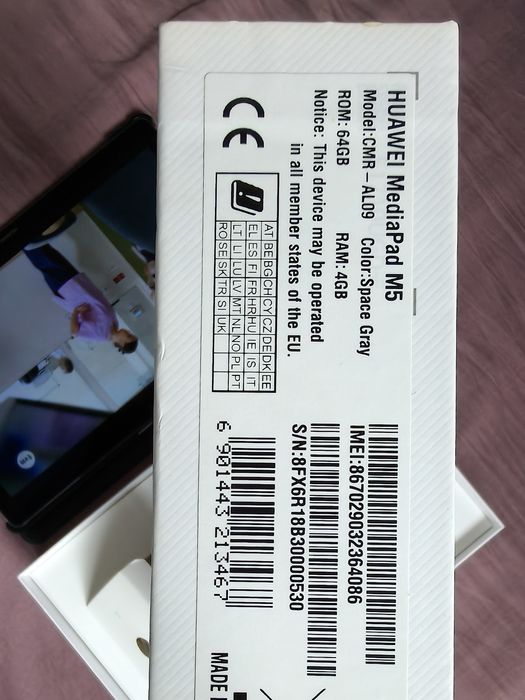 Tablet LTE SIM Huawei MediaPad M5 CMR-AL09 7500mAh 10.8 IPS 2560x1600