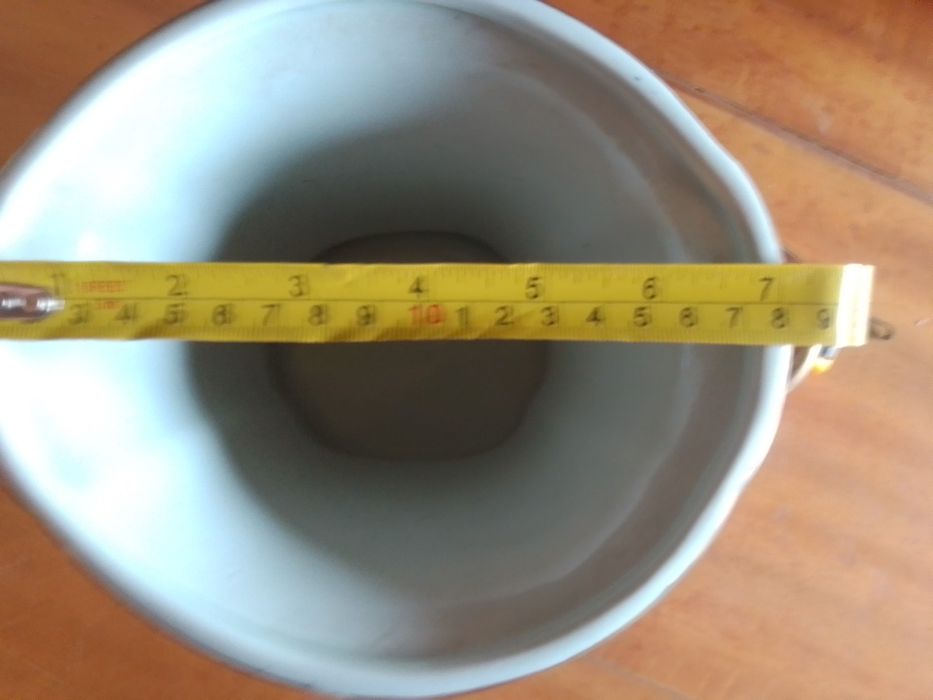 Jarra/taça cerâmica policromada
