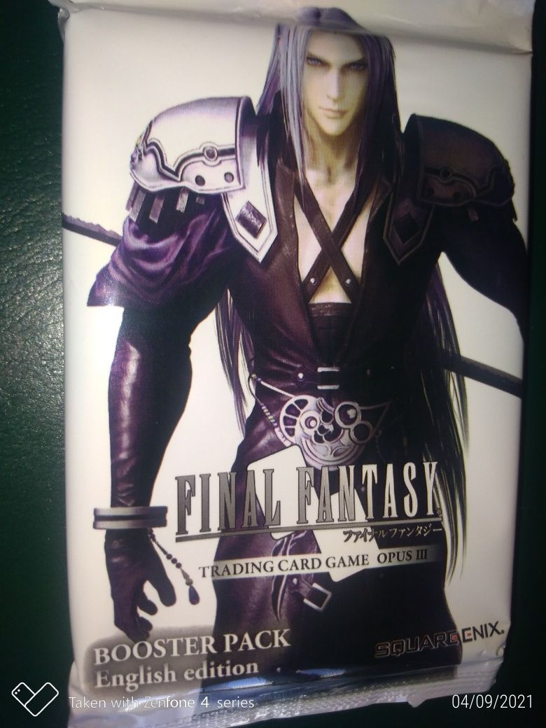 Antigas Cartas final fantasy Opus III booster selado edição inglês