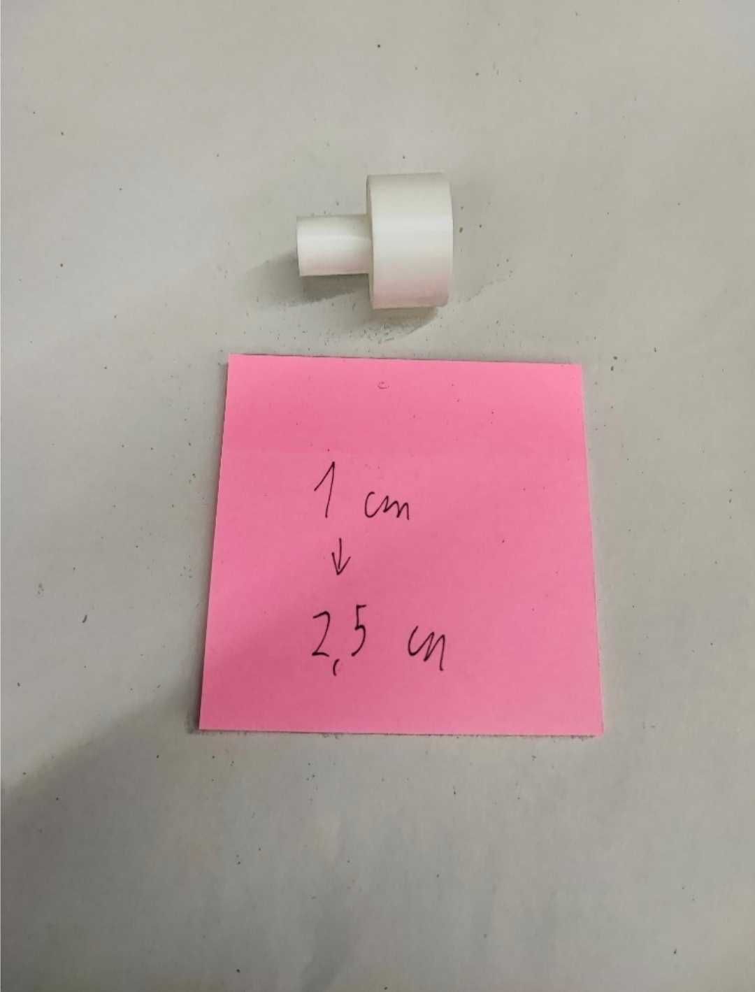 Przejściówka z probówki 2,5 cm na wężyk 1 cm
