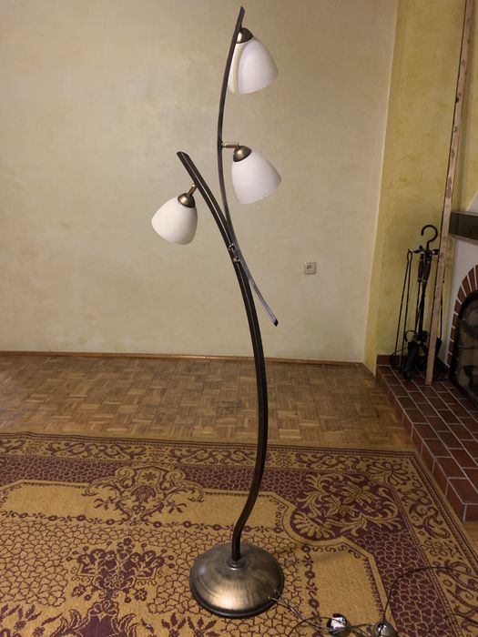 Stalowa lampa stojąca - 160 cm