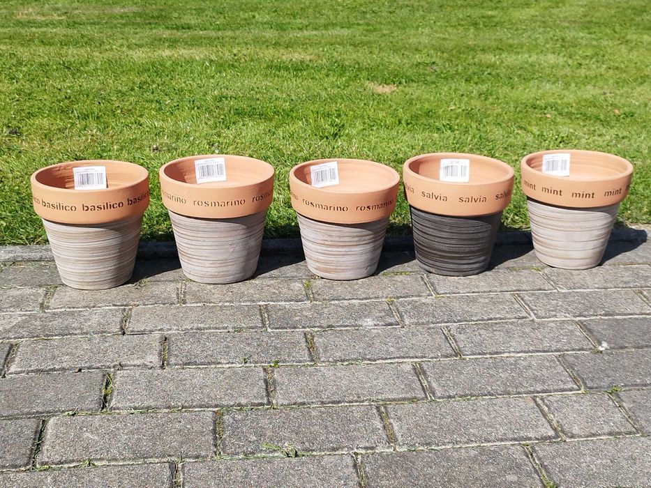 Doniczki ceramiczne PROWANSJA na zioła