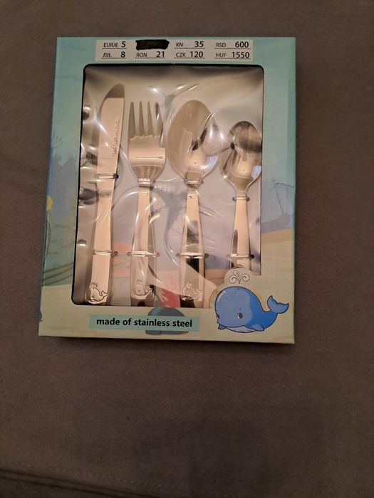 Sztućce z wielorybkiem Pepco