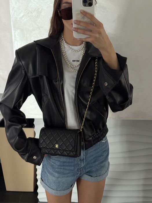 Сумка Chanel Classic Wallet on Chain Quilted Caviar Black