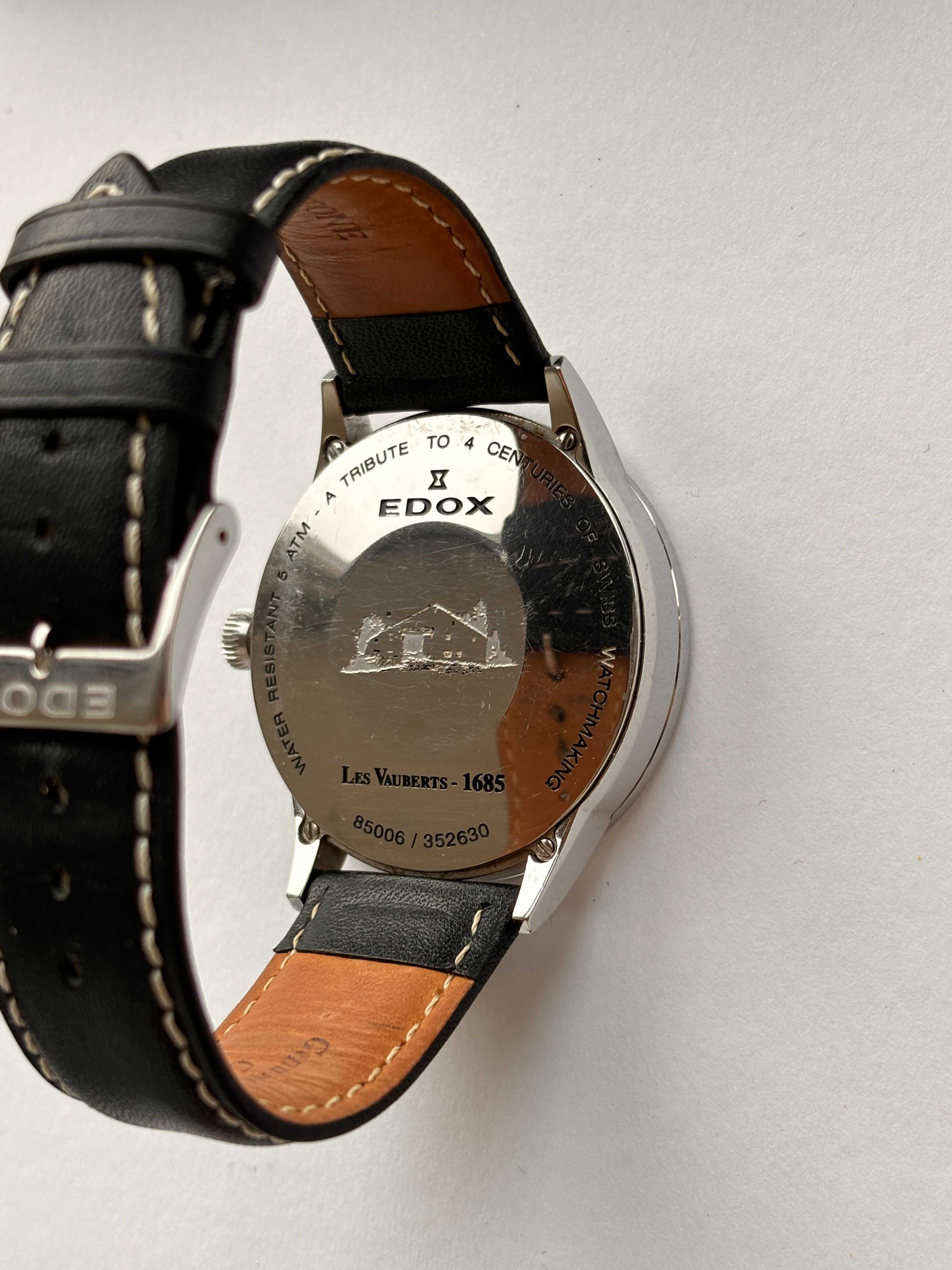 Часы Edox Les Vauberts 1685 open heart Биение Сердца