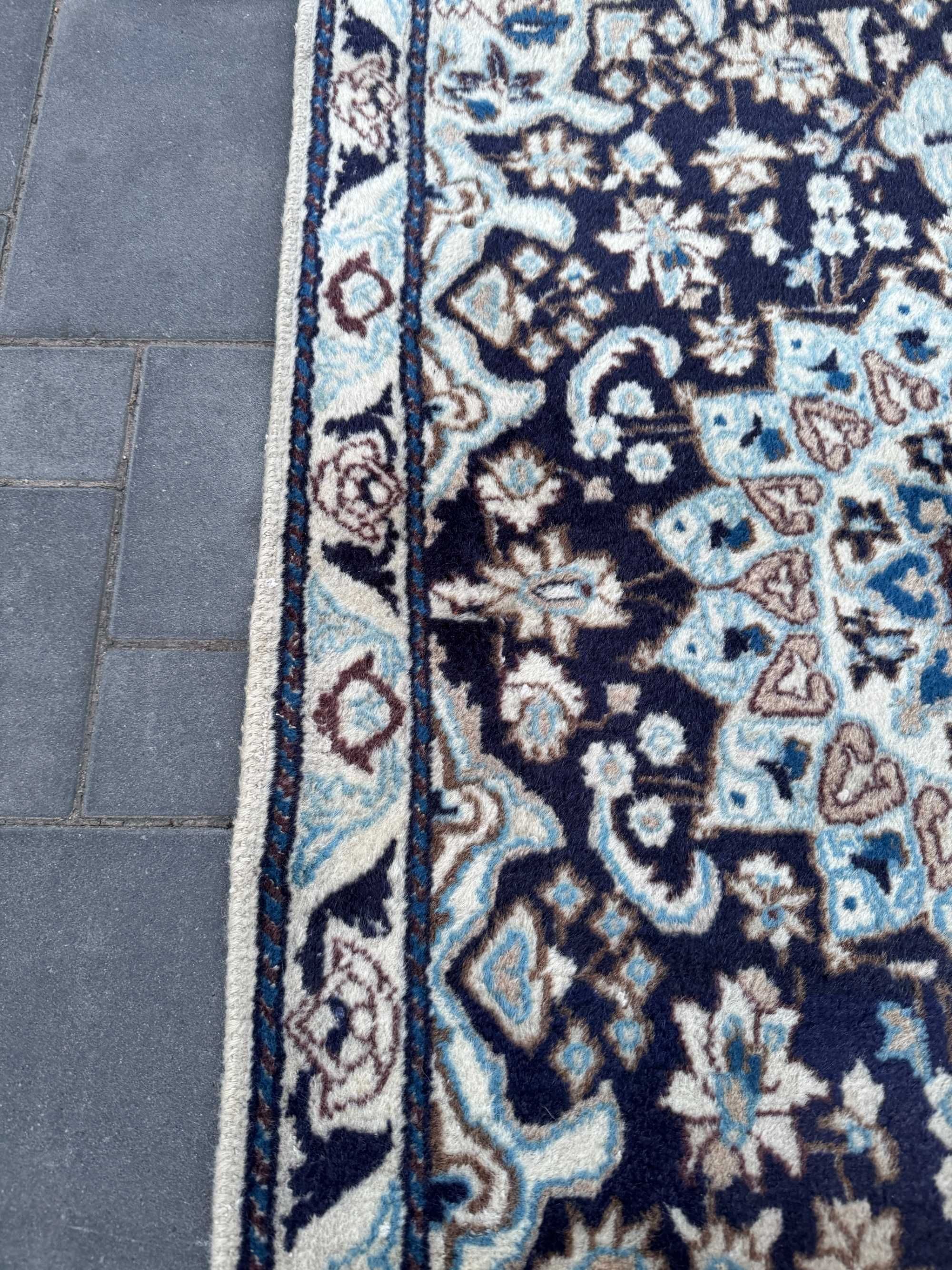 Nain Perski Dywan Ręcznie Tkany Wełniany Iran 144x89