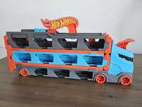 Hot Wheels Transporter Wyścigowy 2w1 GVG37