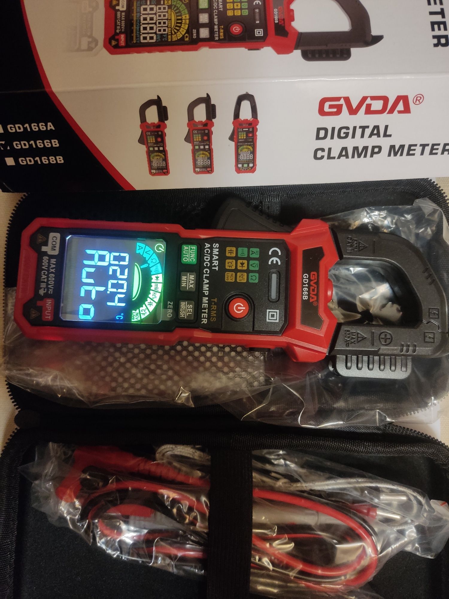 Токовые клещи/ Струмові кліщі  GVDA GD166B