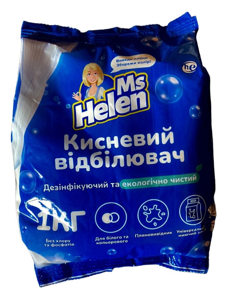 Кисневий порошок відбілювач плямовивідник Ms Helen 1кг