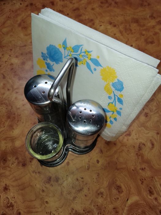 Набір сіль+перець+зубочистки+серветки Tascoma