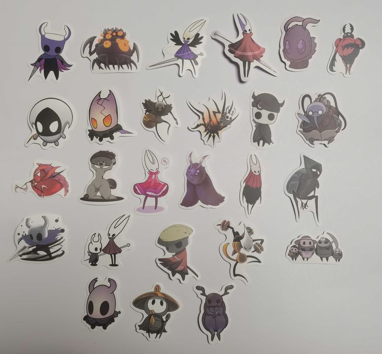 Gra Hollow Knight - naklejki, zestaw naklejek (25 sztuk) 3