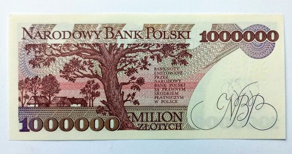 Banknot milion  zl.PRL.1993rok