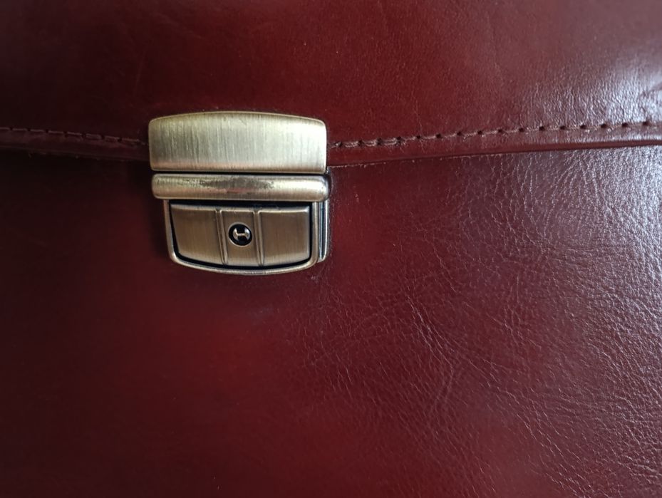 Teczka Aktówka skórzana męska