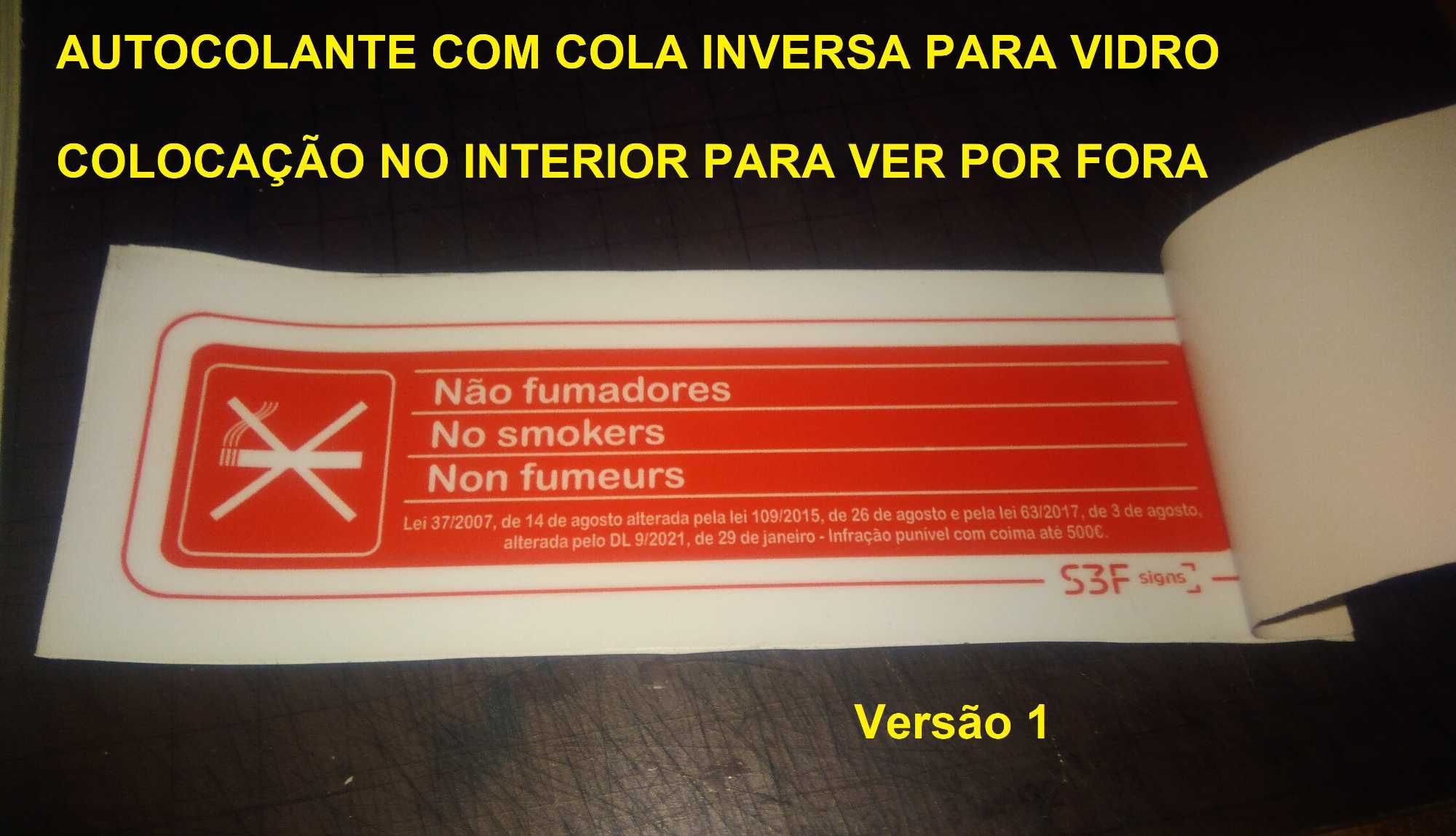 Autocolantes Proibido Fumar, Fumadores, Extintores e Quadro Eletrico