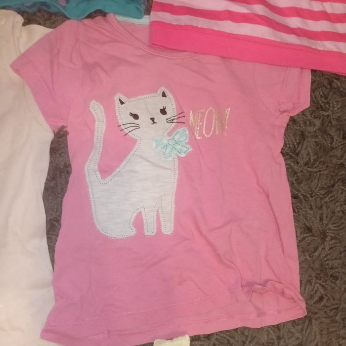 Zestaw 8 sztuk koszulek H&M 80/86 T-shirt bluzka z krótkim rękawem