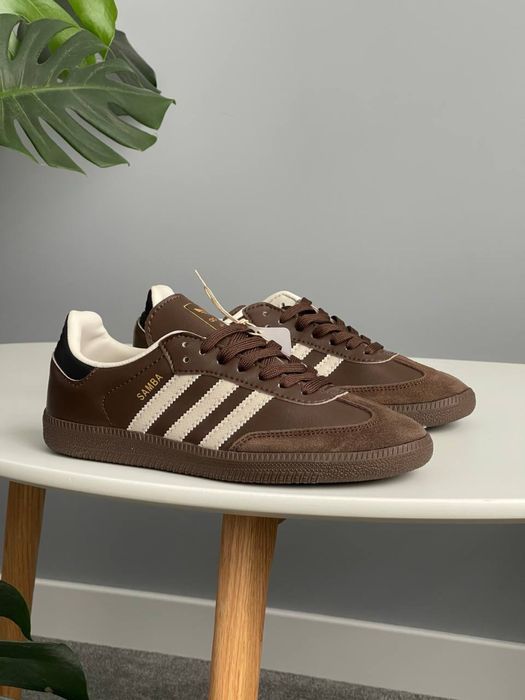 Кросівки Adidas Samba OG 'Dark Brown Beige Gum' (36-41)