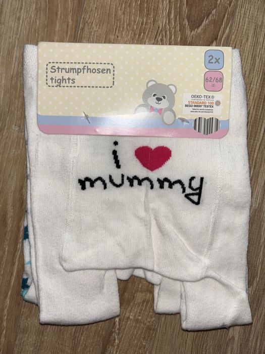 Nowy dwupak rajstopek rozm. 62/68