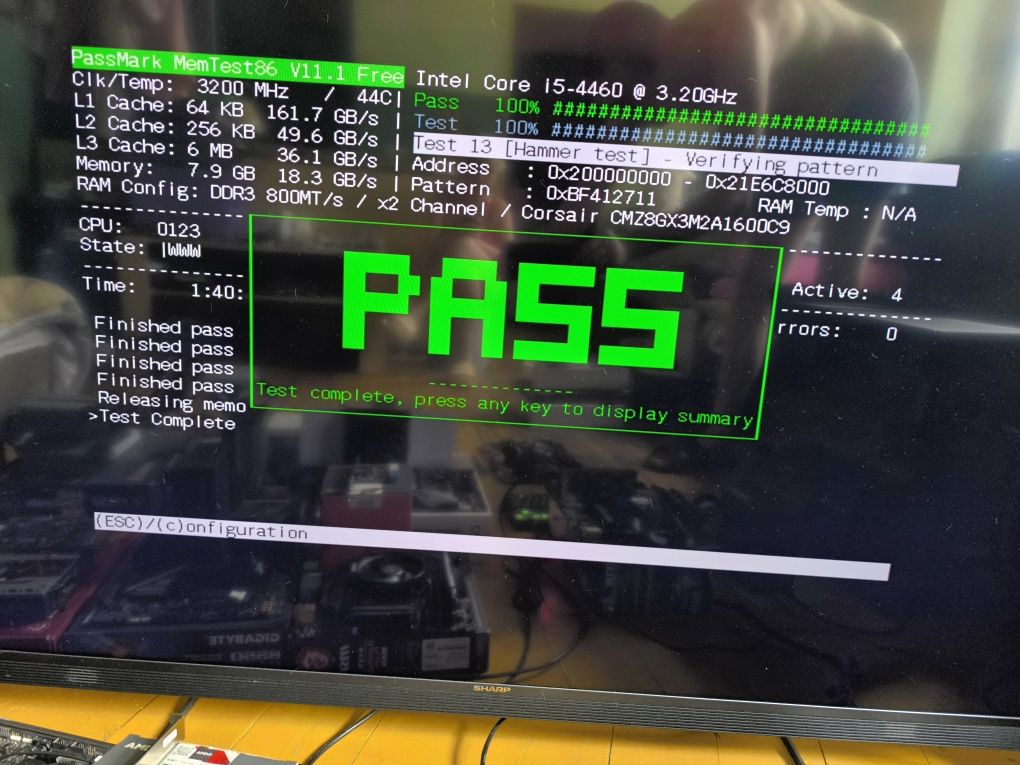 Pamięć RAM DDR3 8GB (2x4) 1600 CL9 Corsair Vengeance