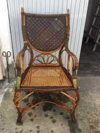 Cadeira antiga em palhinha e (bentwood) "Maple & Co" London.