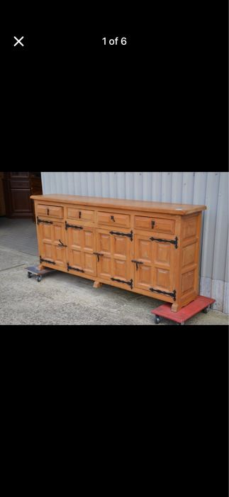 Komoda Kolonialna - Okłucia, drewno