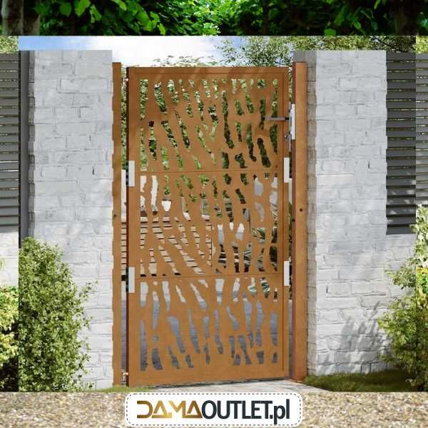 BRAMA panelowa ogrodowa 300x125cm + słupy zielona DaMaOutlet.pl