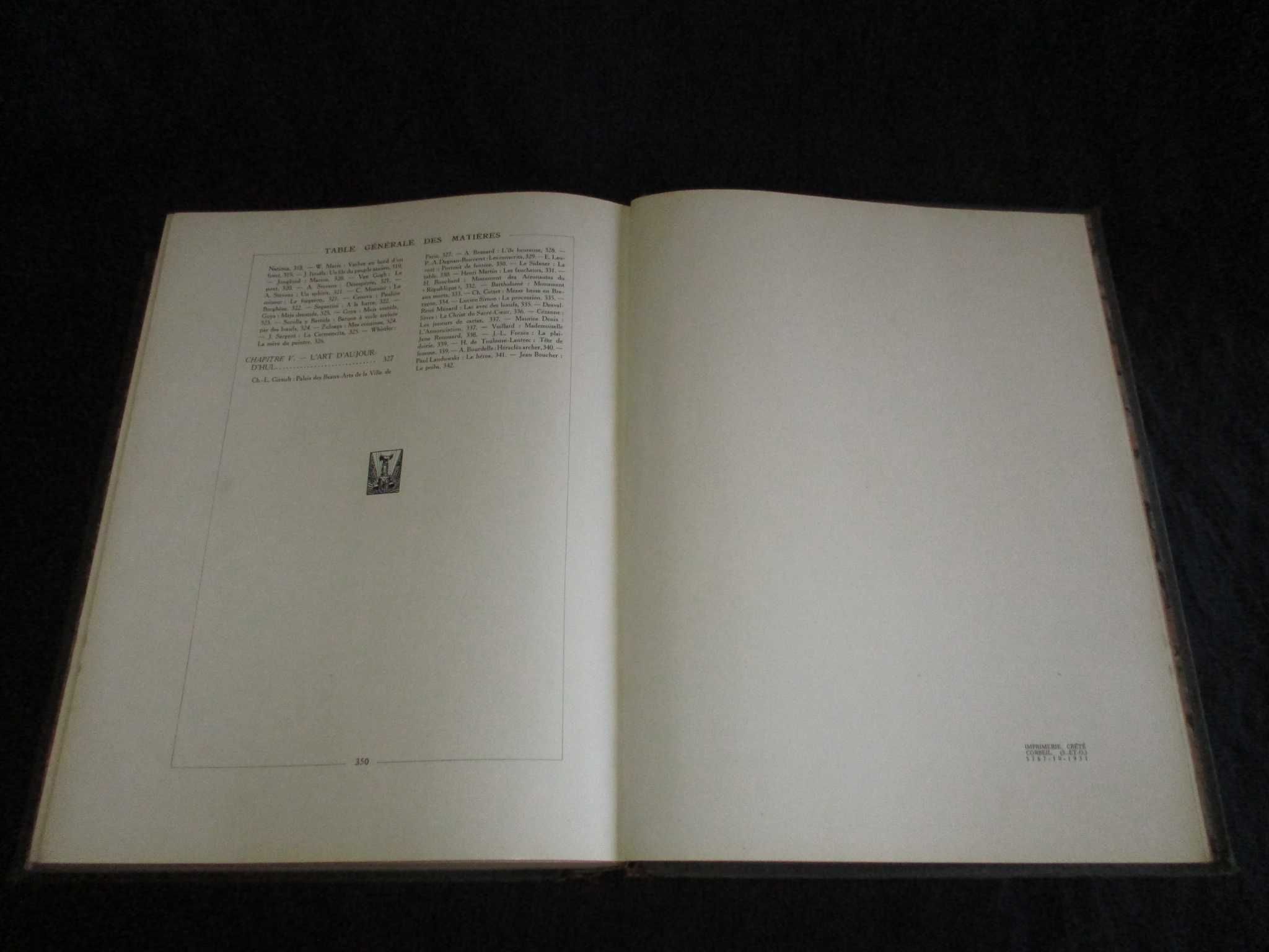 Livro Les Merveilles de L'Art Louis Hourtico 1931