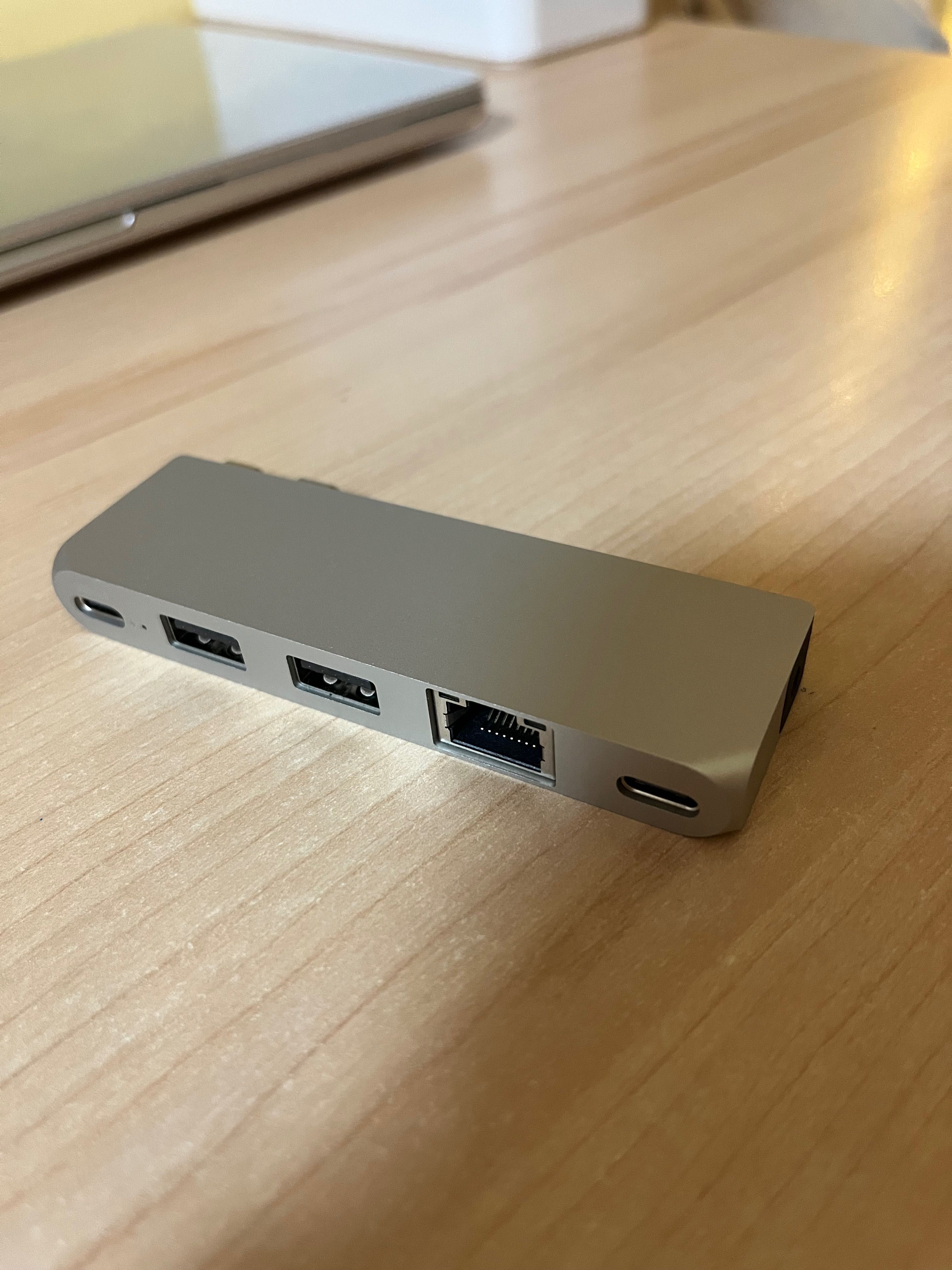 Satechi Pro Hub mini for MacBook (2xUSB-C, 2xUSB-A, RJ-45) (silver)