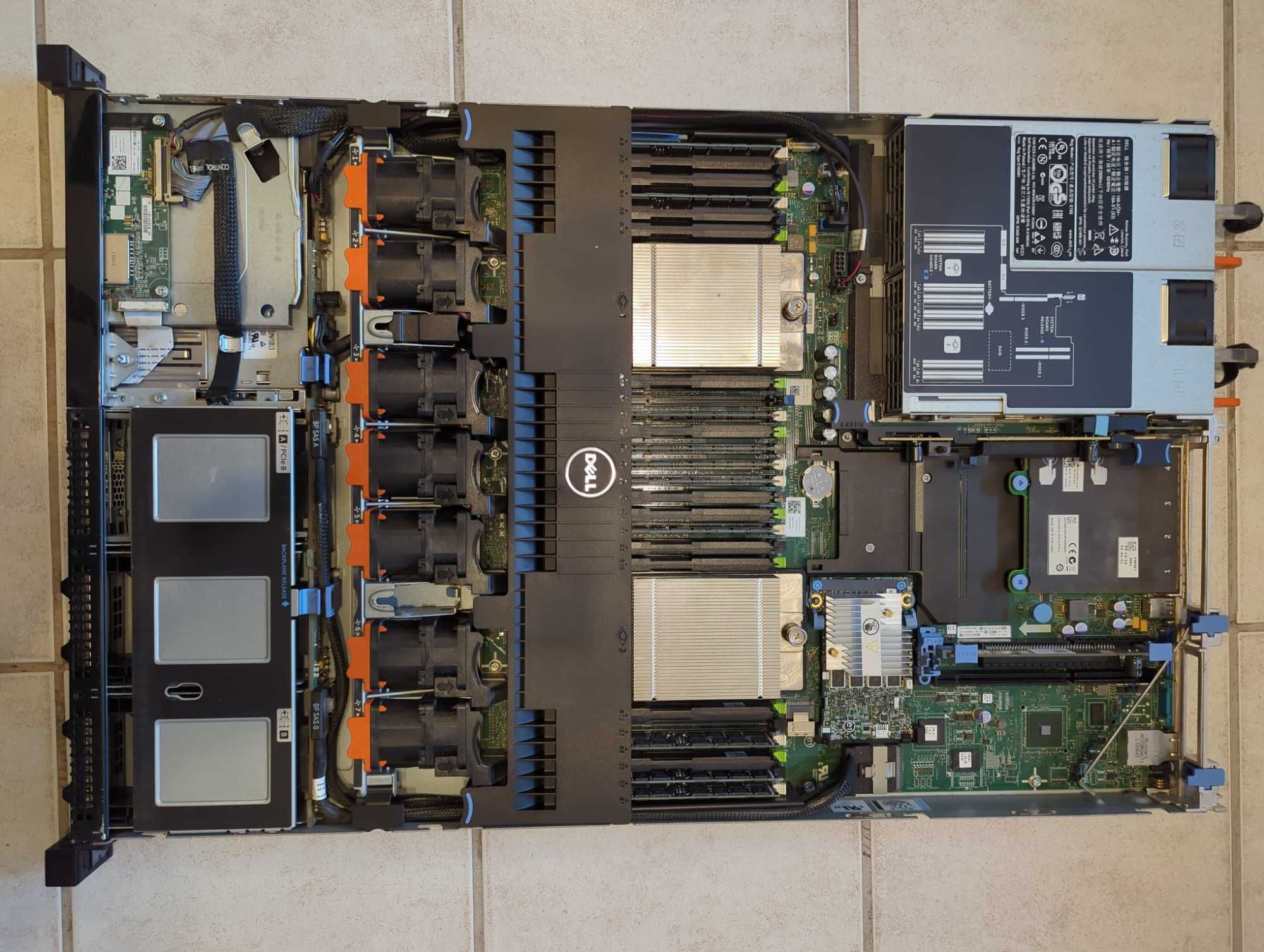 Dell R620 1U Rack Xeon E5-2650 v2 CPUx2, 80GB RAM, H710, 2x 900GB